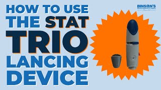 How to use the STAT TRIO Lancing Device [upl. by Stanfield]