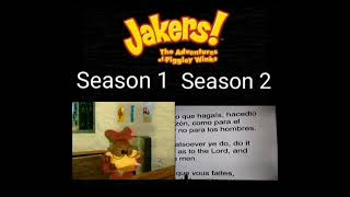 Jakers Intro Season 12 COMPARISON [upl. by Olenolin411]