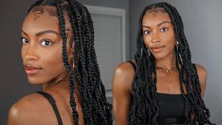 Passion Braids Tutorial StepByStep Summer Protective Style [upl. by Boggs]