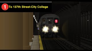 OpenBVE Special 1 Train To 137th StreetCity College R62AWeekend GO [upl. by Picardi425]