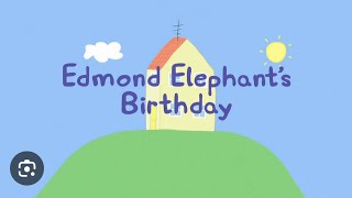 Peppa Pig Edmond Elephants Birthday  Read Aloud [upl. by Nyrmak]