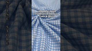 Chambray Motif Fabrics For Dresses Shirts Bowties bowties sewist sewingdress sewing [upl. by Cherye]