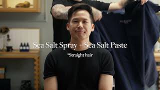 How to Style Straight Hair With Our Sea Salt Spray amp Sea Salt Paste [upl. by Eselehs]