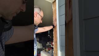 Exterior Door Leg Jamb replacement start to finish [upl. by Ecissej]