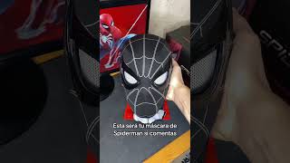 Qué os parece mi máscara de spiderman os gusta marvel spiderman shorts [upl. by Aicram]