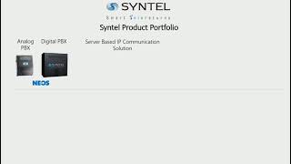 Syntel Telecom All Product Portfolio New [upl. by Tletski]