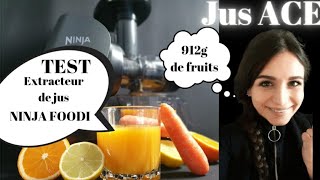 912g de fruits combien de jus TEST JUS ACE EXTRACTEUR DE JUS NINJA FOODI [upl. by Coulombe]