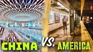 How is the experience of riding a subway in America Vs China [upl. by Atselec]