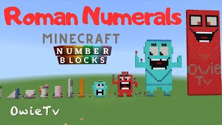 Roman Numerals Song Numberblocks Minecraft  Math and Number Songs for Kids [upl. by Rimidalg]