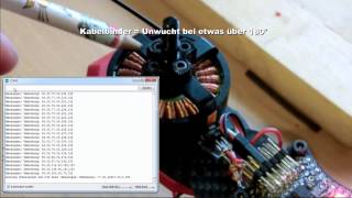 Motor wuchten Nanowii ADXL335 amp CNY70 [upl. by Ahsiniuq]