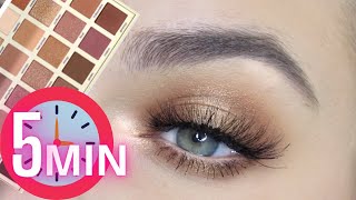 FIVE minute EASY HALO TECHNIQUE Full Bloom Palette By Tarte [upl. by Norrahc]