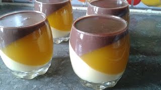 ديسيربسيط ولذيذ جدا بثلات طبقات وغير مكلف verrine dessert simple et facile [upl. by Aivitnahs]