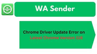 Wa Sender Chrome Driver Update on Latest Chrome Version 116  Urdu  Hindi [upl. by Herbie]