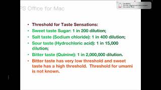 MODULE3GUSTATORY AND OLFACTORY SYSTEM PART2 [upl. by Ayvid]