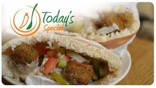 Falafel Sandwich recipe  سندويش فلافل  How to Make a Delicious Fast Easy Falafel Sandwich [upl. by Kimble985]