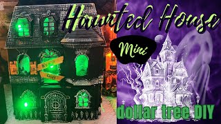 Haunted House  Miniature  Dollar Tree DIY [upl. by Bristow]