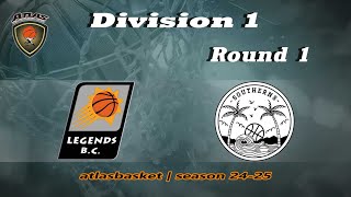 Atlasbasket  Div 1Round 1  LEGENDS vs SOUTHERNS [upl. by Jerrilyn329]