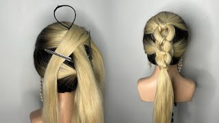 New Ponytail Hairstyles for medium short hair  Easy simple everyday hairstyles for girlshair hacks [upl. by Nemra]