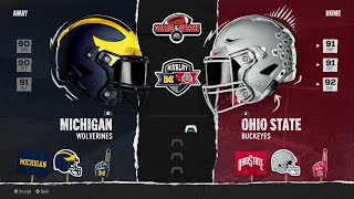 Rivalry  1 Ohio State Buckeyes vs 2 Michigan Wolverines  College Football 25 PS5 Gameplay [upl. by Heron]