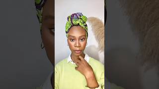 African Wrap Style 🇳🇬 headwrap tutorial [upl. by Odnaloy]