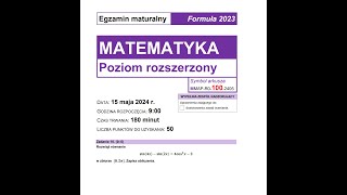 Matura rozszerzona z matematyki 2024 Równanie trygonometryczne [upl. by Crispen16]