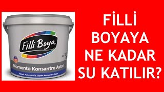 Filli Boyaya Ne Kadar Su Katılır Nasıl Hazırlanır [upl. by Aimit]