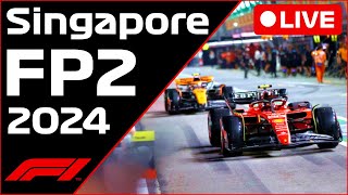 🔴F1 LIVE  Singapore GP FP2  Commentary  Live Timing [upl. by Aseiram]