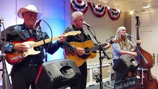 Sandy Back Porch band featuring Sandy Holdeman and Neon Moon line dance [upl. by Bettzel349]