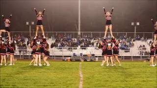 MHS Varsity Cheer Halftime Routine MHS vs FHS 91616 [upl. by Olleina]