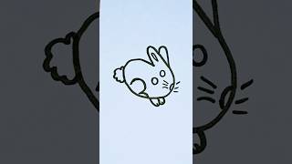 How to draw rabbit 🐰 easy drawing painting art [upl. by Wernick729]