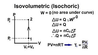 Physics 27 First Law of Thermodynamics 9 of 22 Constant Volume Isovolumetric Isochoric [upl. by Esilahc]