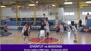 U16M JOVENTUT vs BASKONIA Torneig Nacional Cadet Masculí de Bàsquet del Genovés 2023 [upl. by Brigitte]