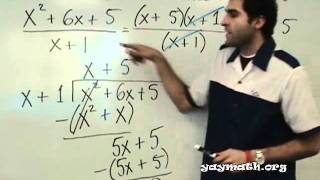 Algebra 2  Dividing Polynomials [upl. by Areval]