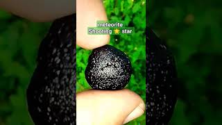 black tektites shooting 🌟 star meteorite stone short [upl. by Ahteral540]