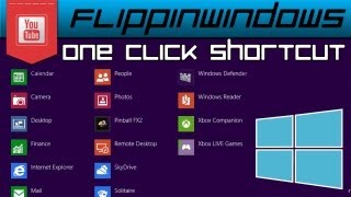 Windows 8  How to Add quotAll Apps Shortcutquot to Taskbar [upl. by Zoi]