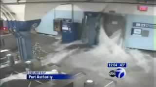 Hurricane Sandy PATH flooding video released [upl. by Chivers307]