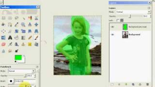 GIMP TUTORIAL ENLARGING IMAGES WITH LIQUID RESCALE [upl. by Nairb]