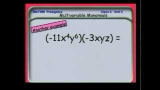 18  Operations on Monomials [upl. by Leirbma847]