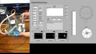 ADIS16400 labview Interface 九軸姿態感測器 介面 [upl. by Zolnay776]