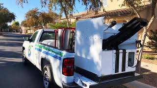 See how AZ Trash Pandas Built a Truck Mounted Bin Cleaner using Bin Wash Systems Equipment [upl. by Jestude437]