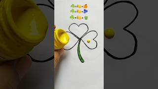 Emoji coloring ☘️ art shortvideo coloring colormixing shorts emoji [upl. by Attenod]