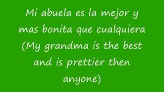 Maria Isabel Mi Abuela Spanish and English Lyrics [upl. by Irv]