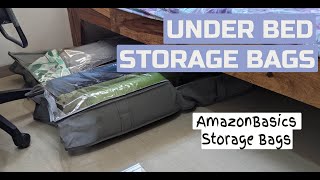 Under Bed Storage Bags  AmazonBasics Under Bed Bags [upl. by Suhcnip7]