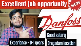 Danfoss company jobs 2021  Graduate Trainee  Good salary  how to apply simply jpr [upl. by Flanna]