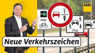 StVONovelle Das sind die neuen Verkehrszeichen die ihr kennen solltet  ADAC  Recht Logisch [upl. by Licastro]