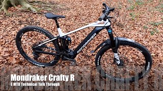 Mondraker Crafty R EMountain Bike Technical Talk Round [upl. by Ayotak]