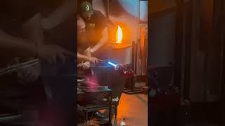 Glass Blowing at its finest at Ignite Glass Sudio for their Fired Up Fridays chicago glass [upl. by Laersi700]