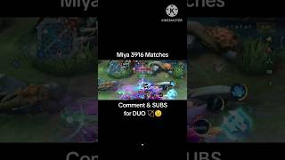 Miya 3916 Matches  ML Season 34 mobilelegends shortgamehighlights [upl. by Koby]