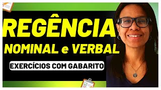 🚨EXERCÍCIOS de REGÊNCIA NOMINAL e VERBAL PORTUGUÊS para CONCURSOS  Prof Eliane Vieira [upl. by Nylarat]