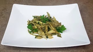 CARCIOFI IN PADELLA IN 1 MINUTO  ricette veloci  FoodVlogger [upl. by Son76]